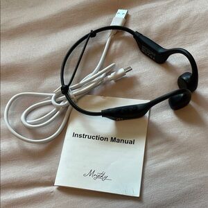 Mrytky Bone conduction Black Over-Ear Headphones